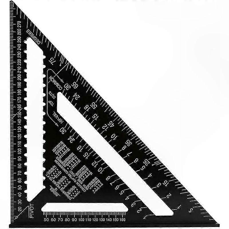 Precision Metric Angle Ruler 30CM - Durable Alloy Carpenter Measuring Tool for Accurate Carpentry and Construction Work