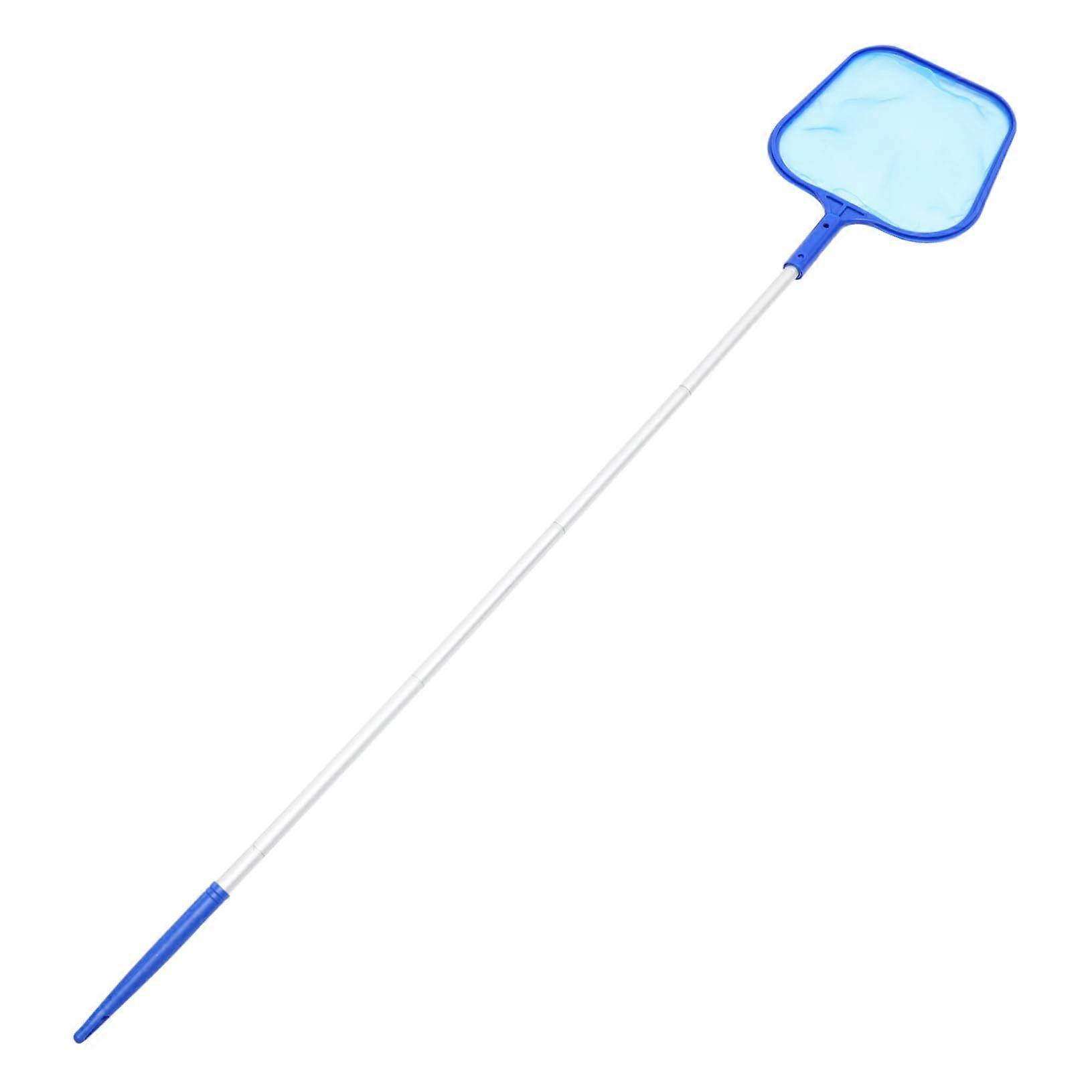 Pool Skimmer 1-Piece Aluminum Handle Set For Garden Ponds And Pools, Robust Design For Easy Leaf And Debris Removal