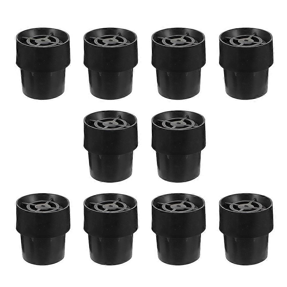 Professional Trampoline Leg Caps for General Users Indoor Use Latex Black Noise Reduction 10Pcs