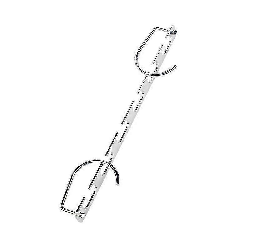 Silver Hanger with Connector Hook for Closet Organization & Space Saving Storage