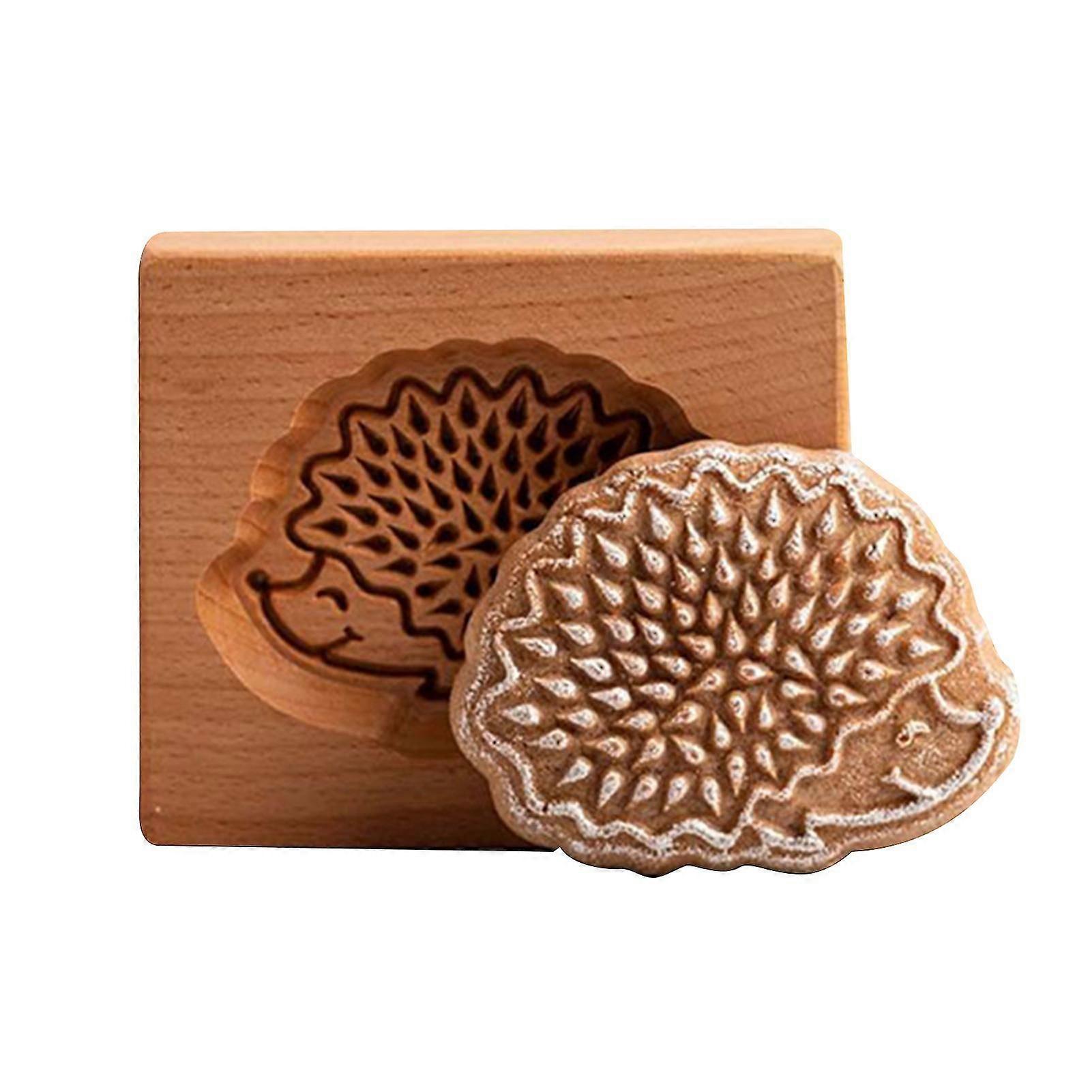 Carved Wooden Cookie Mold DIY Gingerbread Cookie Cutter Mould Practical Kitchen Baking Tools Easy Operation