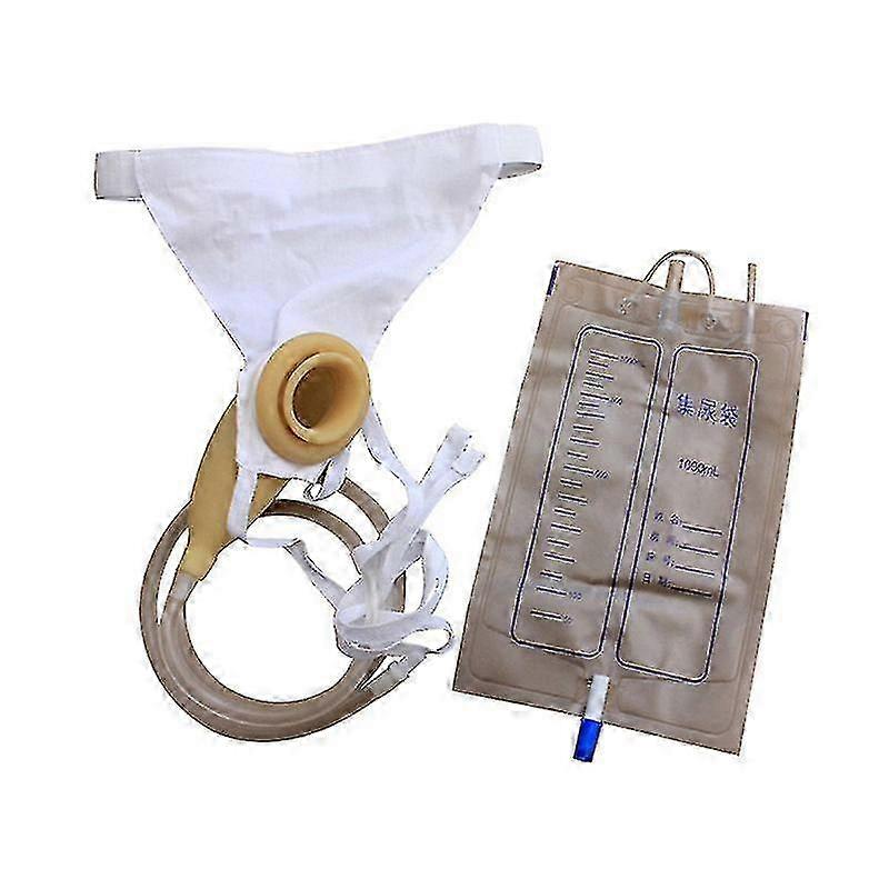 Latex Urine Collector With Urine Catheter Bags Wearable Urinal Syst...