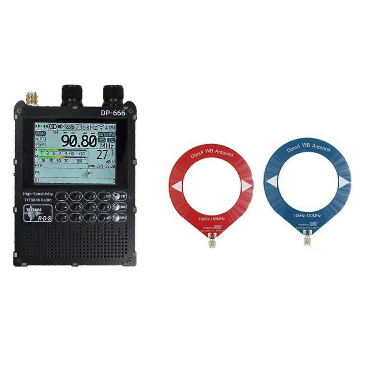 Radio 2.8Inch IPS Touch Screen High Sensitivity Receiver With antenna