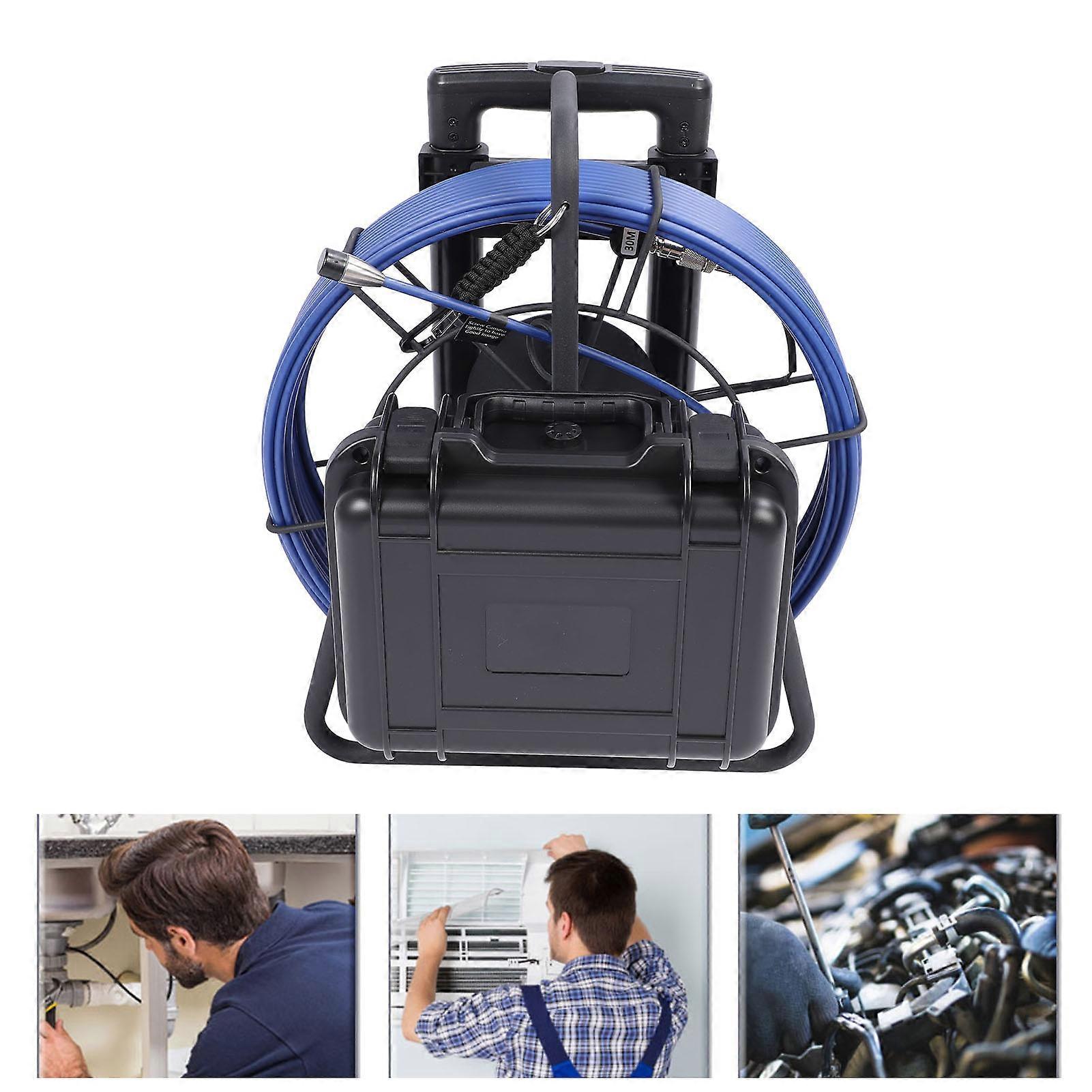 Sewer Camera 98.4FT Cable 9" LCD IP68 Waterproof DVR 16GB