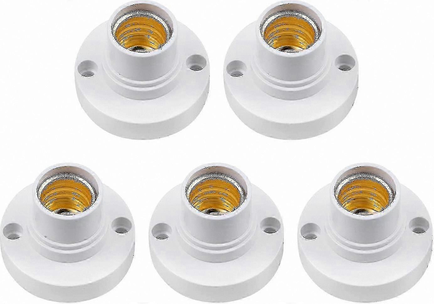 E14 Lamp Holder Pack, Plastic Screw Light Bulb Socket for Ceiling Fixtures