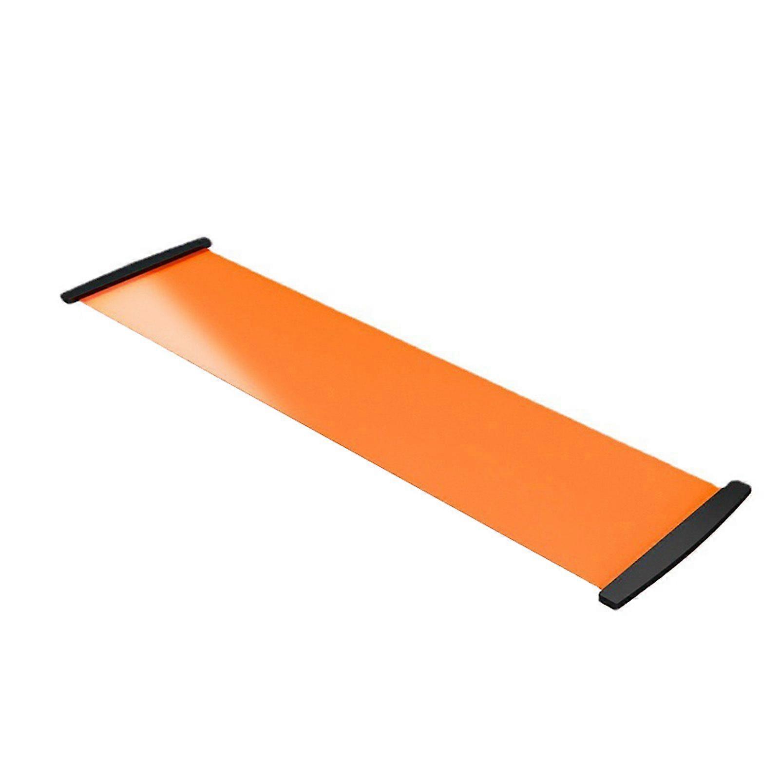 Slide Board Non Slip Sliding Mat Thickened Balance Exercise Training Fitness Equipment for Home Shoe Covers and Tutorial 140x50cm Orange