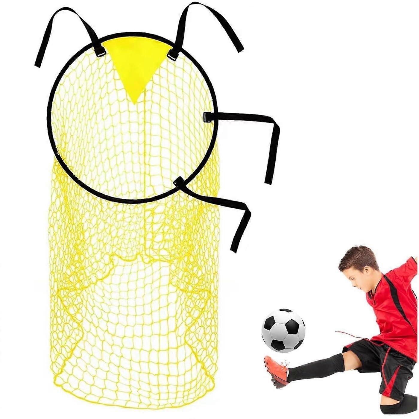 Football Net Target Goal Kicking Net With Adjustable Straps Top Bins Training Equipment For Kicking Accuracy