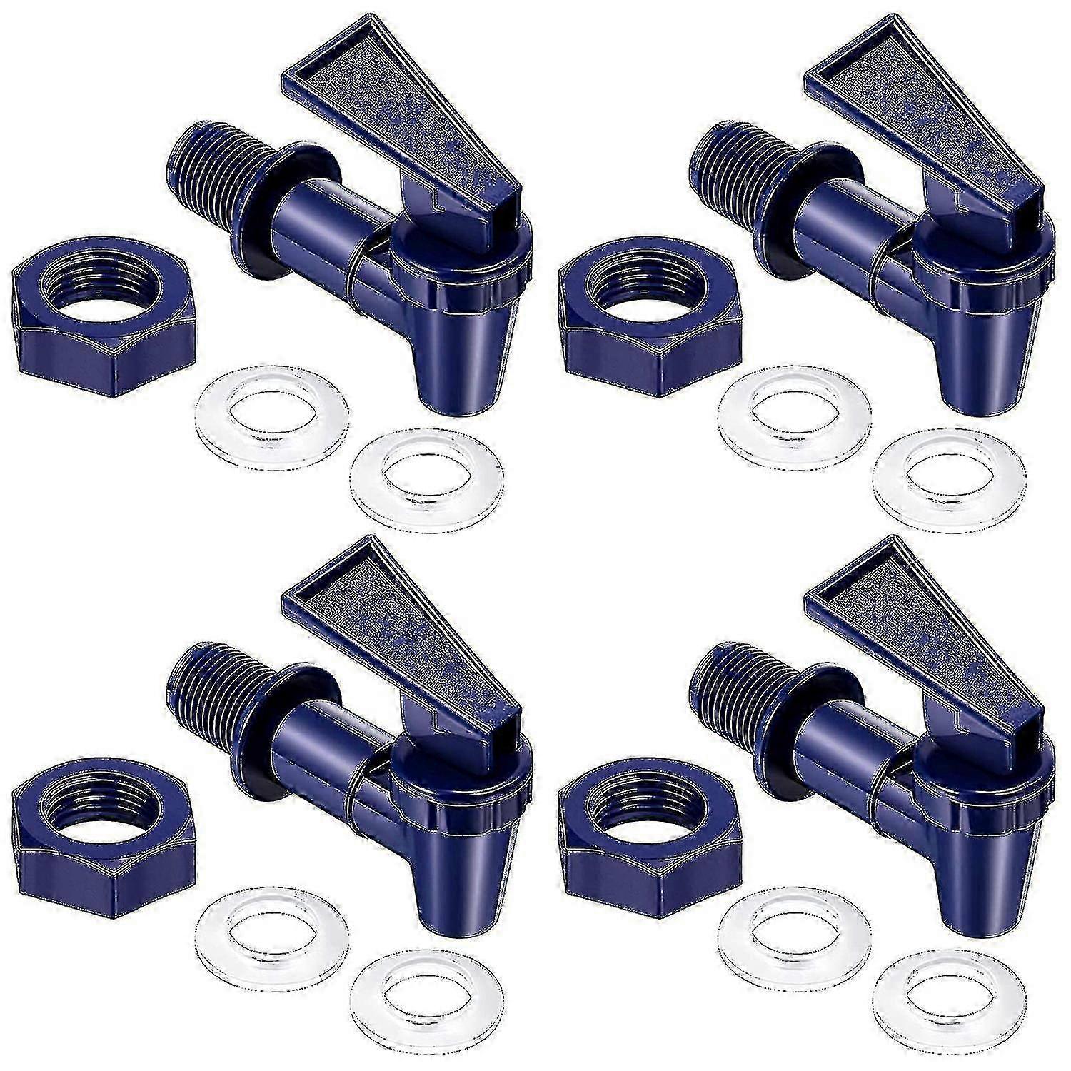 4 Pcs Cooler Faucet Water Bottle Jug, Dispenser Tap Set, Reusable A