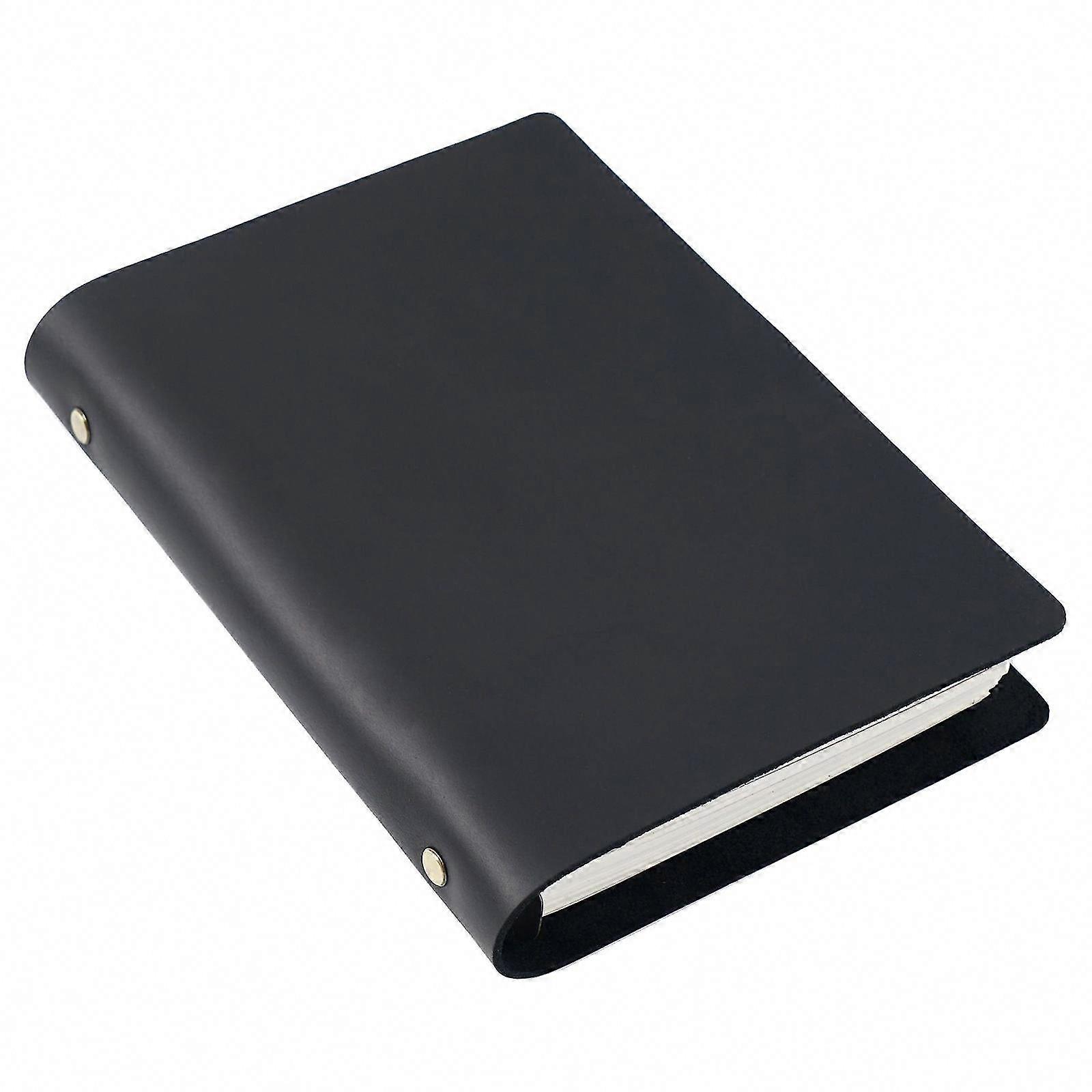 Leather Binder Planner Notepad with Zipper Bags Card Pockets A5 A6 A7 Notebook