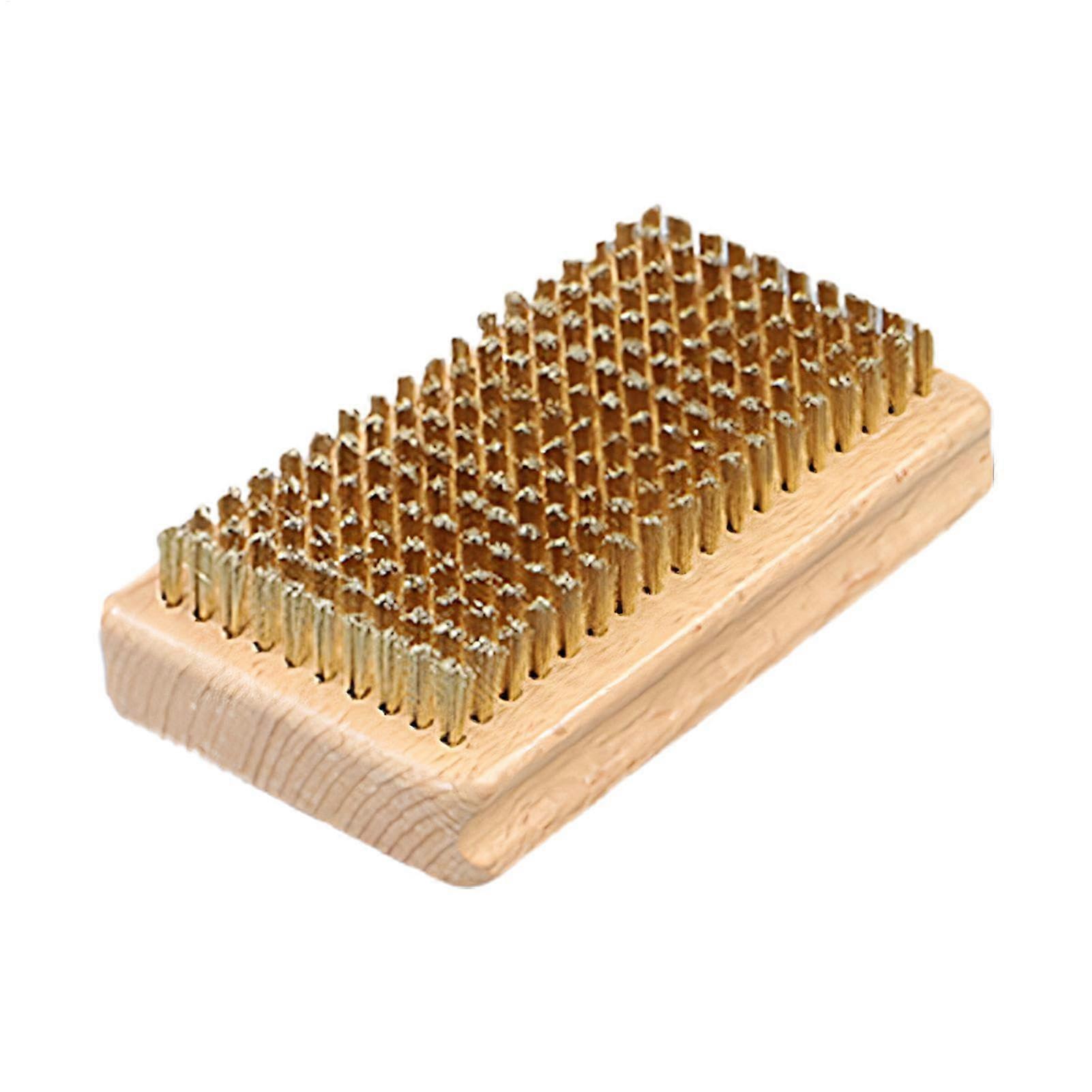 Ski Wax Brush For Snowboards And Skis, Brass Cleaning And Sanding Brush With Scraper, Polishing And Maintenance