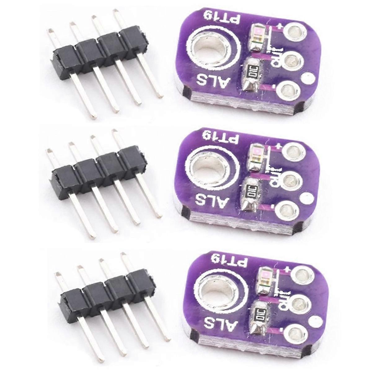 ALS-PT19 Analog Light Sensor Module High Dynamic Range Light Sensor Breakout Board 2.5V-5.5V Light