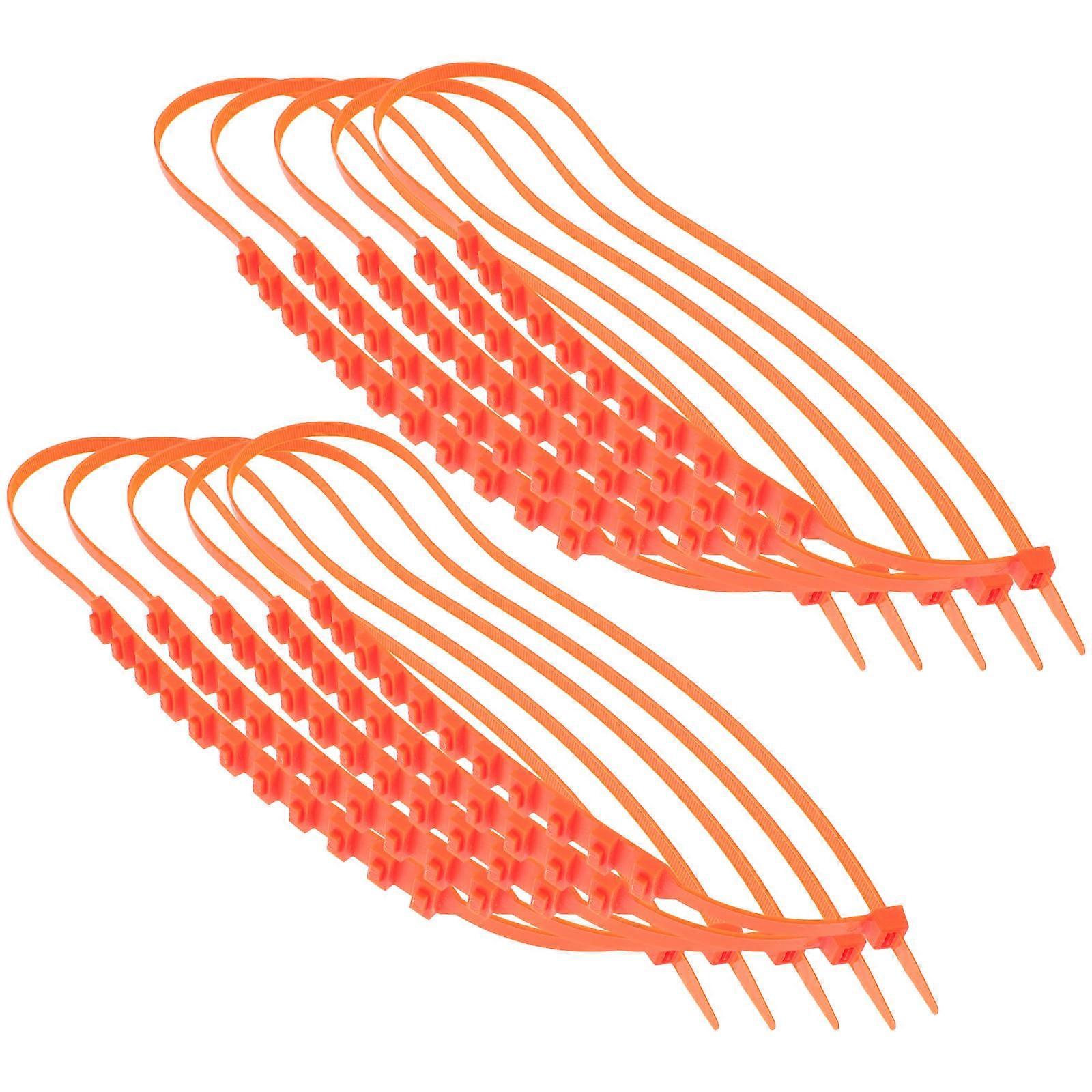 Snow Tire Chain Anti-Slip Chains for Car Truck Suv in Bad Weather Winter Driving Security Orange Nylon