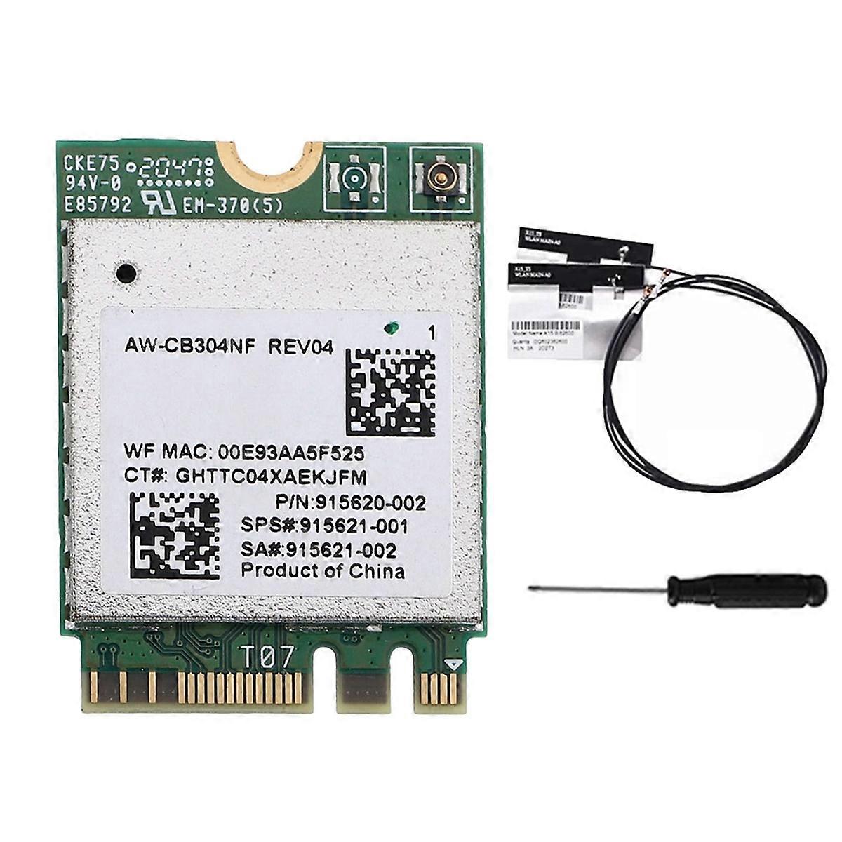 AW-CB304NF RTL8821CE WiFi Card+Antenna 2.4G/5G Dual Band Bluetooth 4.2 433Mbps 802.11AC Laptop IPC Wireless Network Card