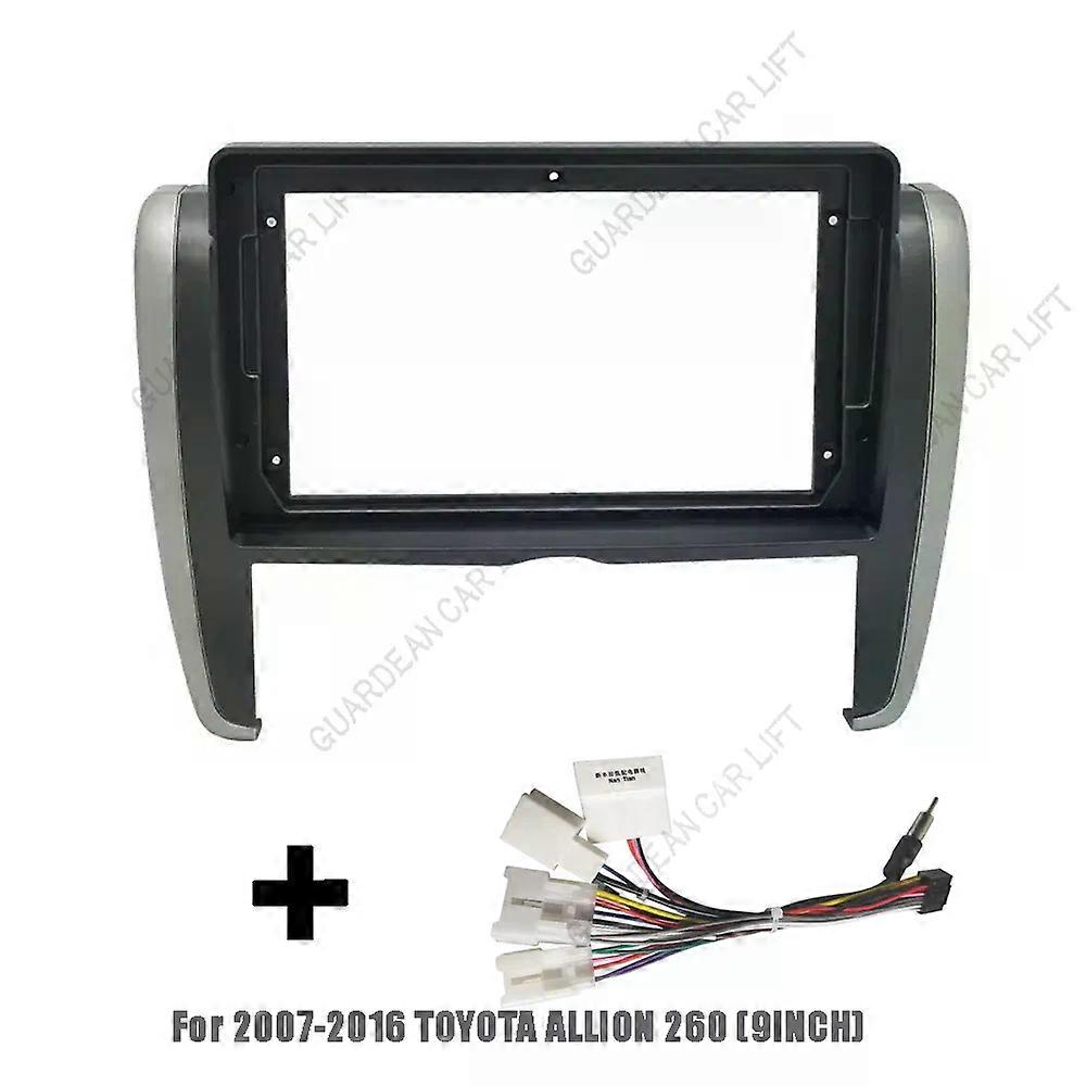 For 2007-2016 TOYOTA ALLION 260 (9INCH)Car Radio Fascias Android GPS MP5 Stereo Player 2 Din Head Unit Panel Dash Frame Installa