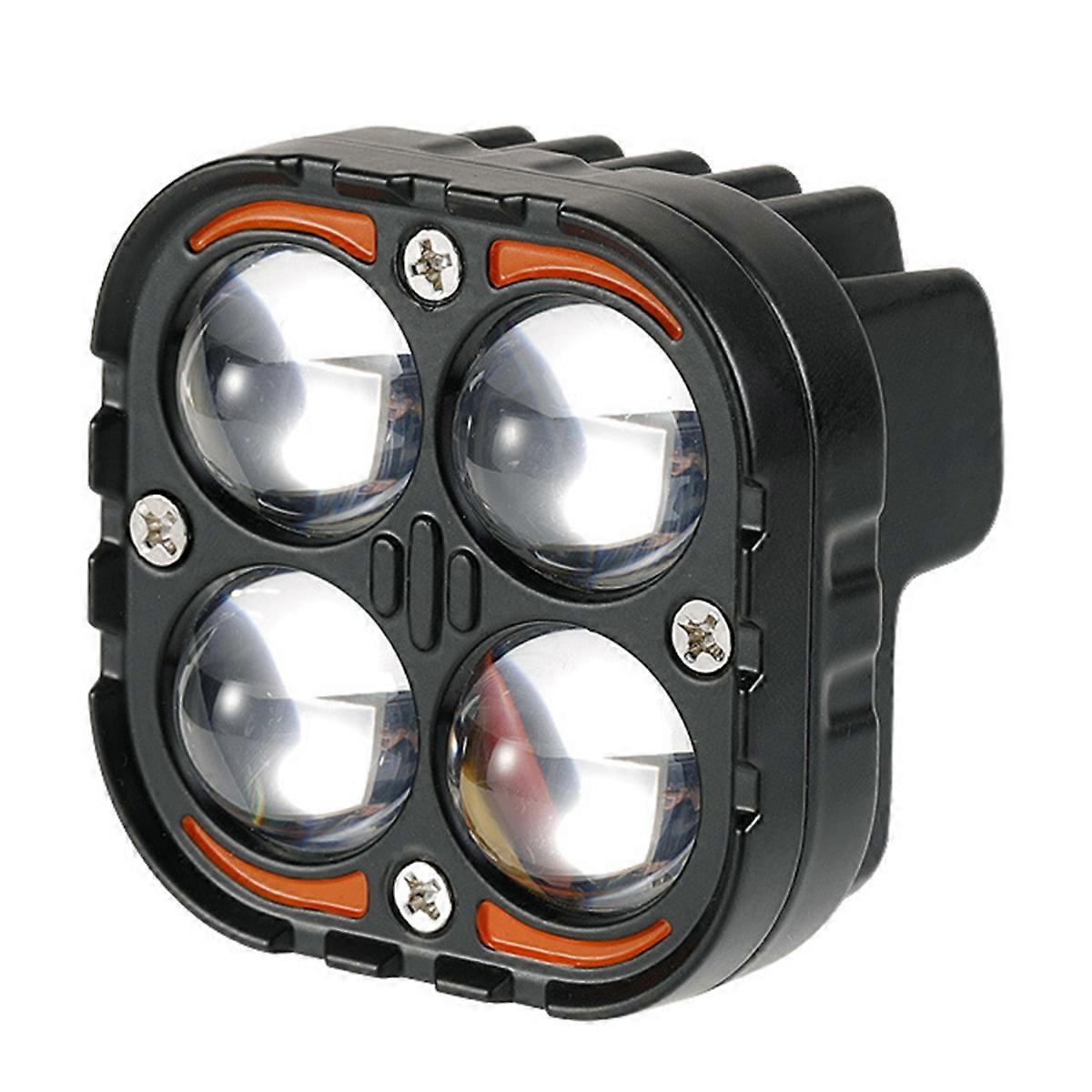 Super Bright Dual Color LED Motorcycle Headlights Spotlights