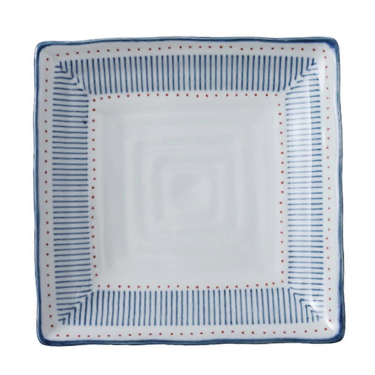 Ceramic Dessert Plate Square Snack Plate For Home Decor Easy To Clean