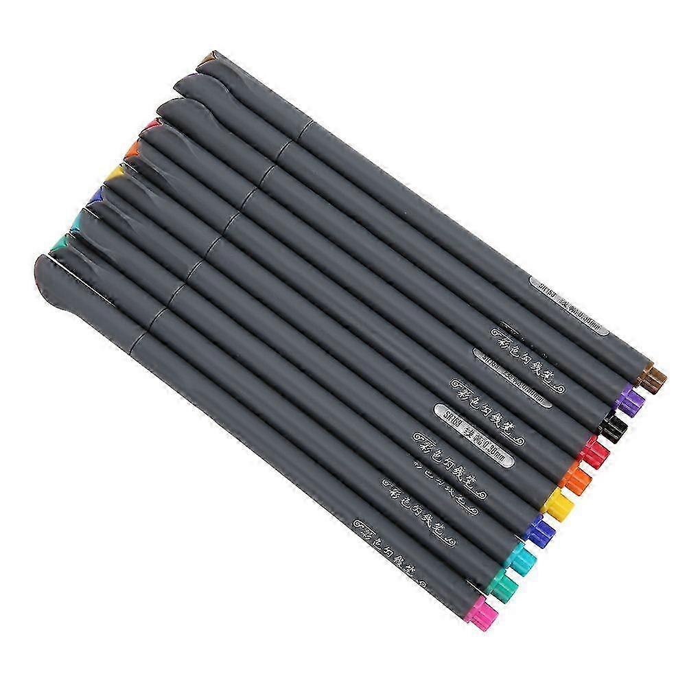 2025 Latest Model 10 Colors Line Drawing Pen Fineliners 0.38mm Fiber Fine Tip