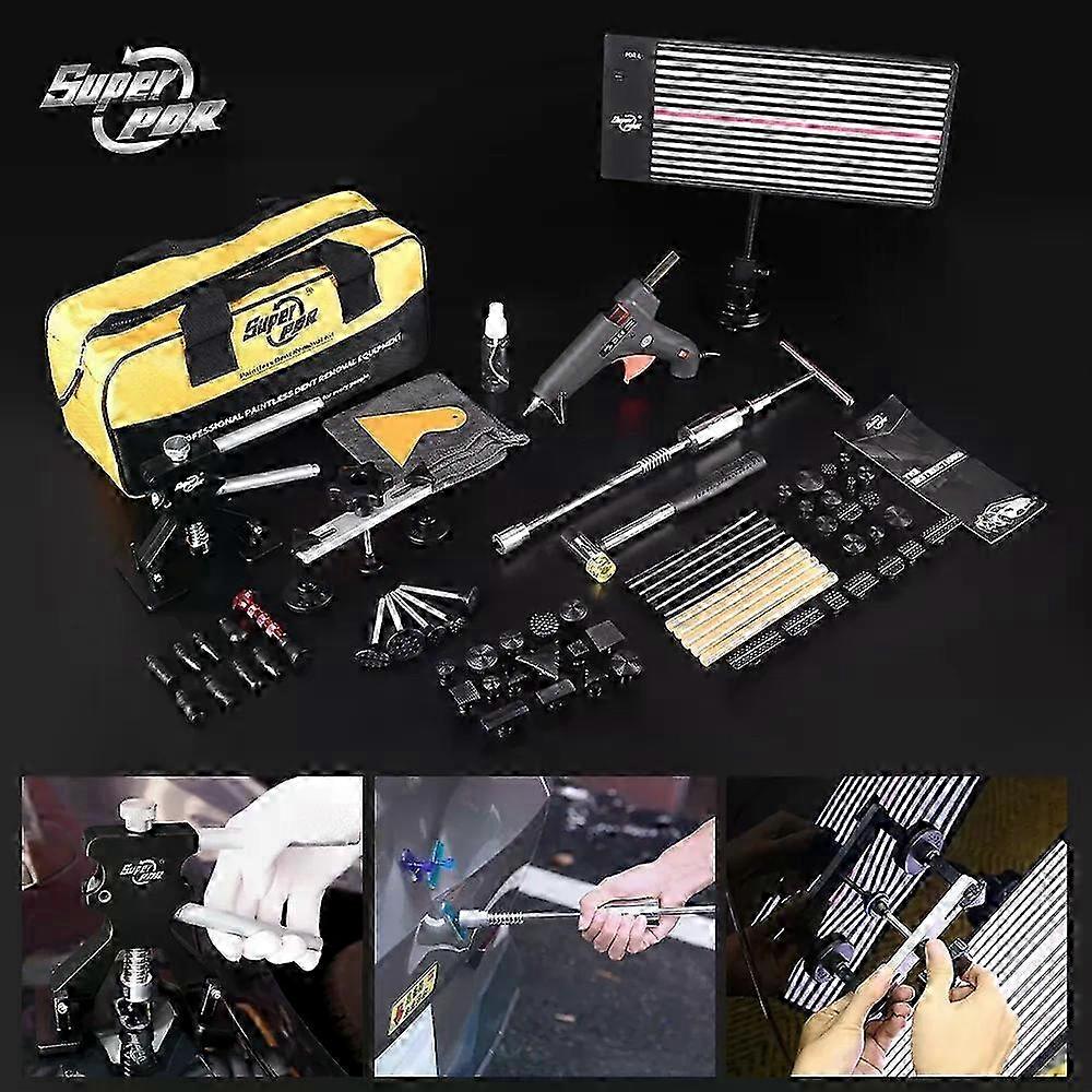 OU BEST SCEGLIERE Kit Riparazione Ammaccature Auto PDR - Estrattore A Ponte Con Pistola Colla E 40 Accessori