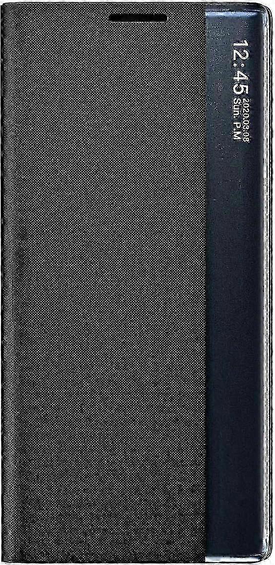 A Premium Leather Smart View Flip Cover for the  Galaxy S20 FE (Fan Edition) with a Stylish Mirror Window