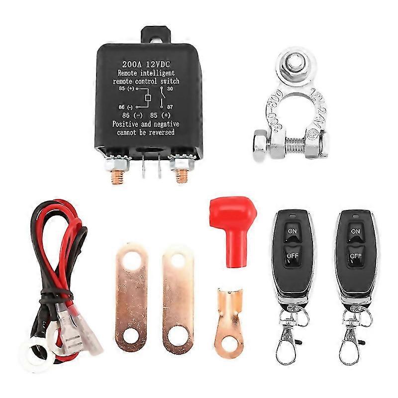 For Remote Battery Disconnect Switch Wireless Remote Control Battery Disconnect Switch 12v 200a Dual