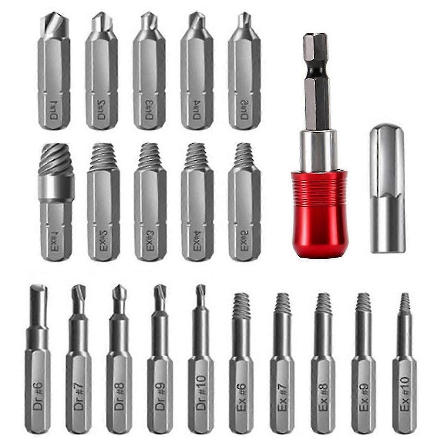 22Pcs Broken Screw Extractor Kit for Stripping the Thread Head Screws