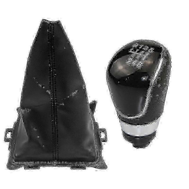 Ford Fiesta 2008-2012 Manual Gear Shift Knob & Gaiter Boot Cover Set for 5/6 Speed Transmission
