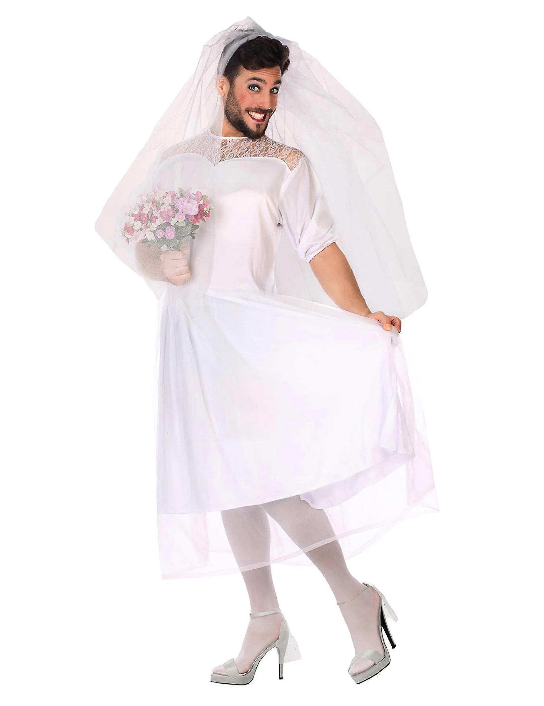 Funny bride costume for men