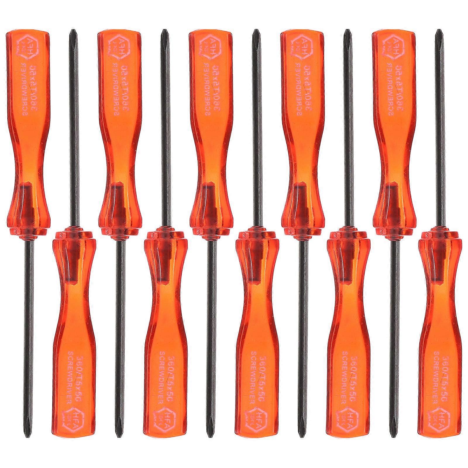 Game Machine Fixing Tool Screwdriver Set Phone Disassembly Silver 10pcs