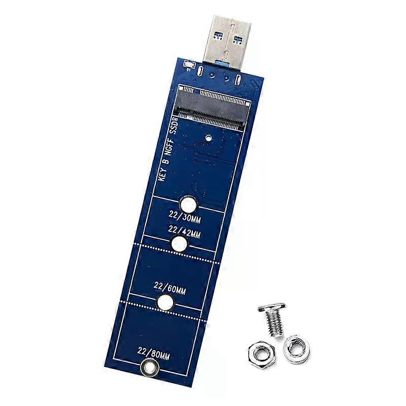 M2 to USB Adapter B Key M2 SATA SSD Adapter Converter NGFF M2 to USB 30 Riser Card Board Supports 2230 2242 2260 2280 M2 SSD