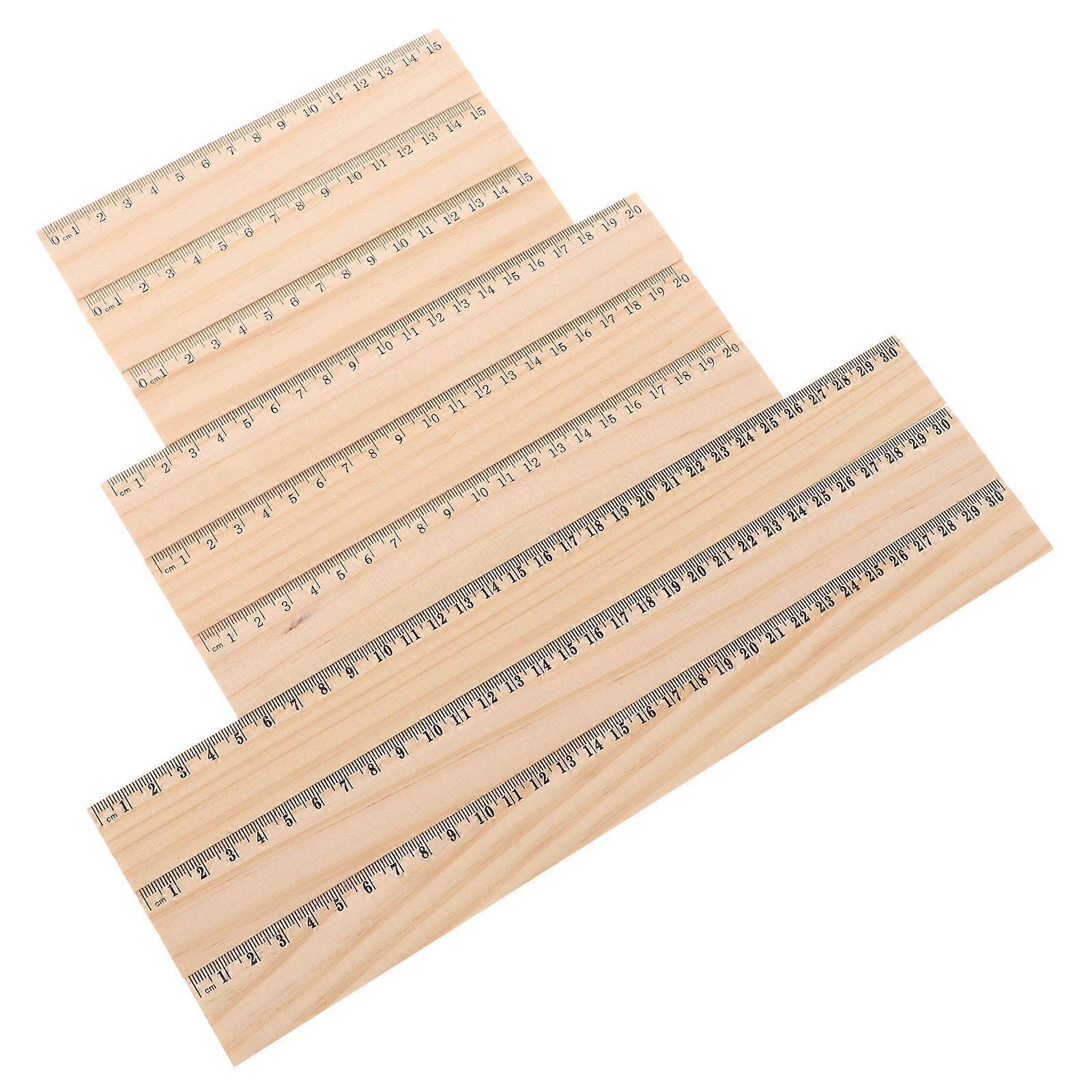 27Pcs Wood Rulers Household Multi-Function Measuring Tools Set