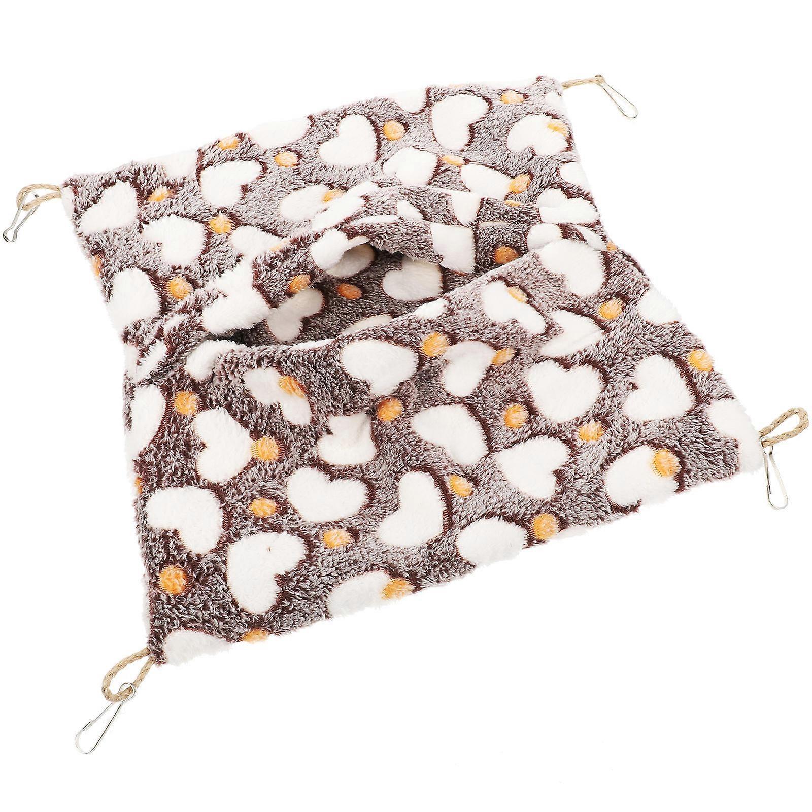 Guinea Pig Accessory Double-Layer Hamster Hammock for Warm Keep 2Pcs