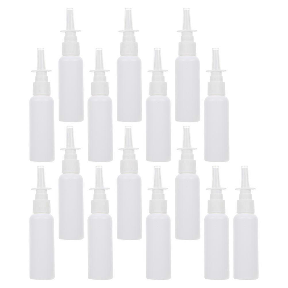 Spray Bottle Portable Sub Bottles for Storage 15Pcs Set White Pe Material