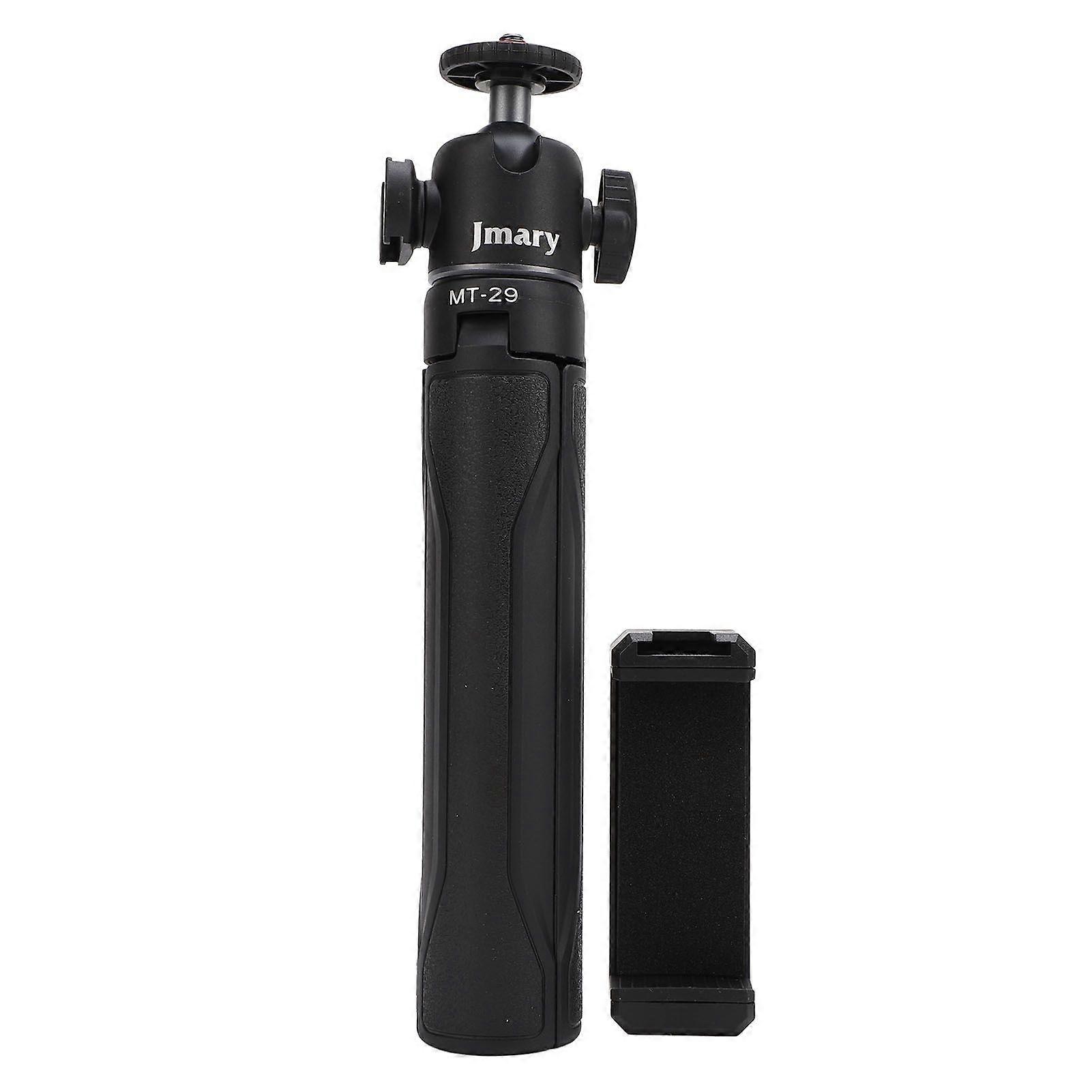 Extendable Selfie Stick Tripod Aluminum Alloy Action Camera Phone Tripod Stand with 1/4 Inch Interface Cold Shoe Mount for Vlogging