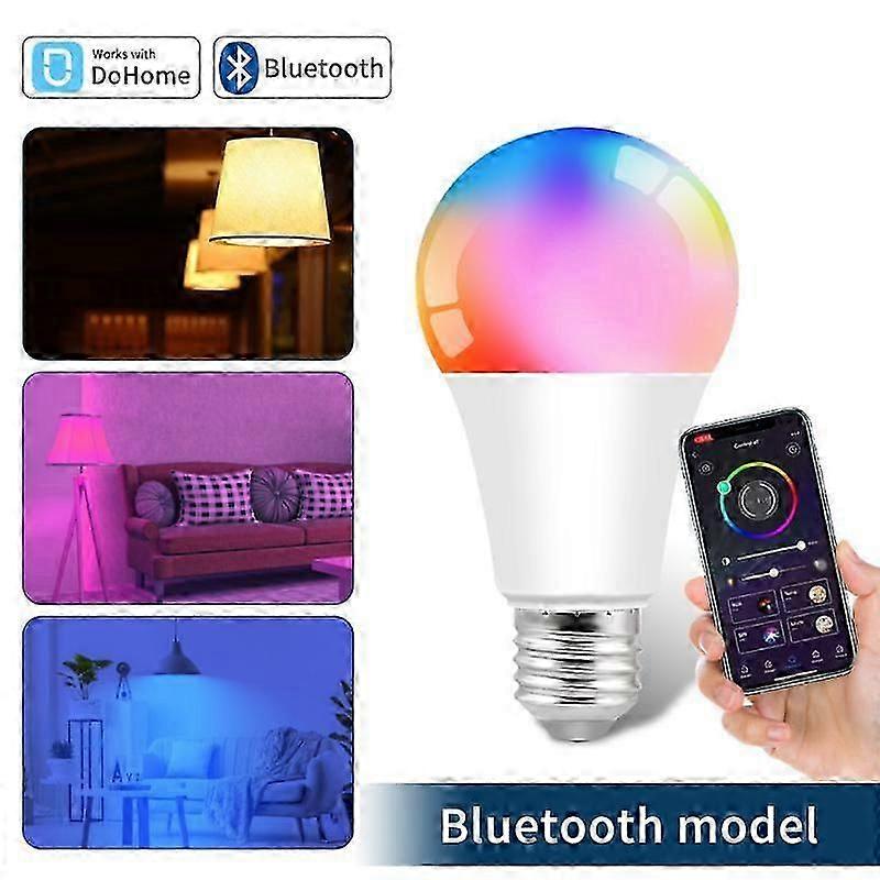 Homekit WiFi/Bluetooth Smart Bulb 12W E27 RGBCW Colorful Dimmable LED Lamp Timer Function Work With Alexazz29