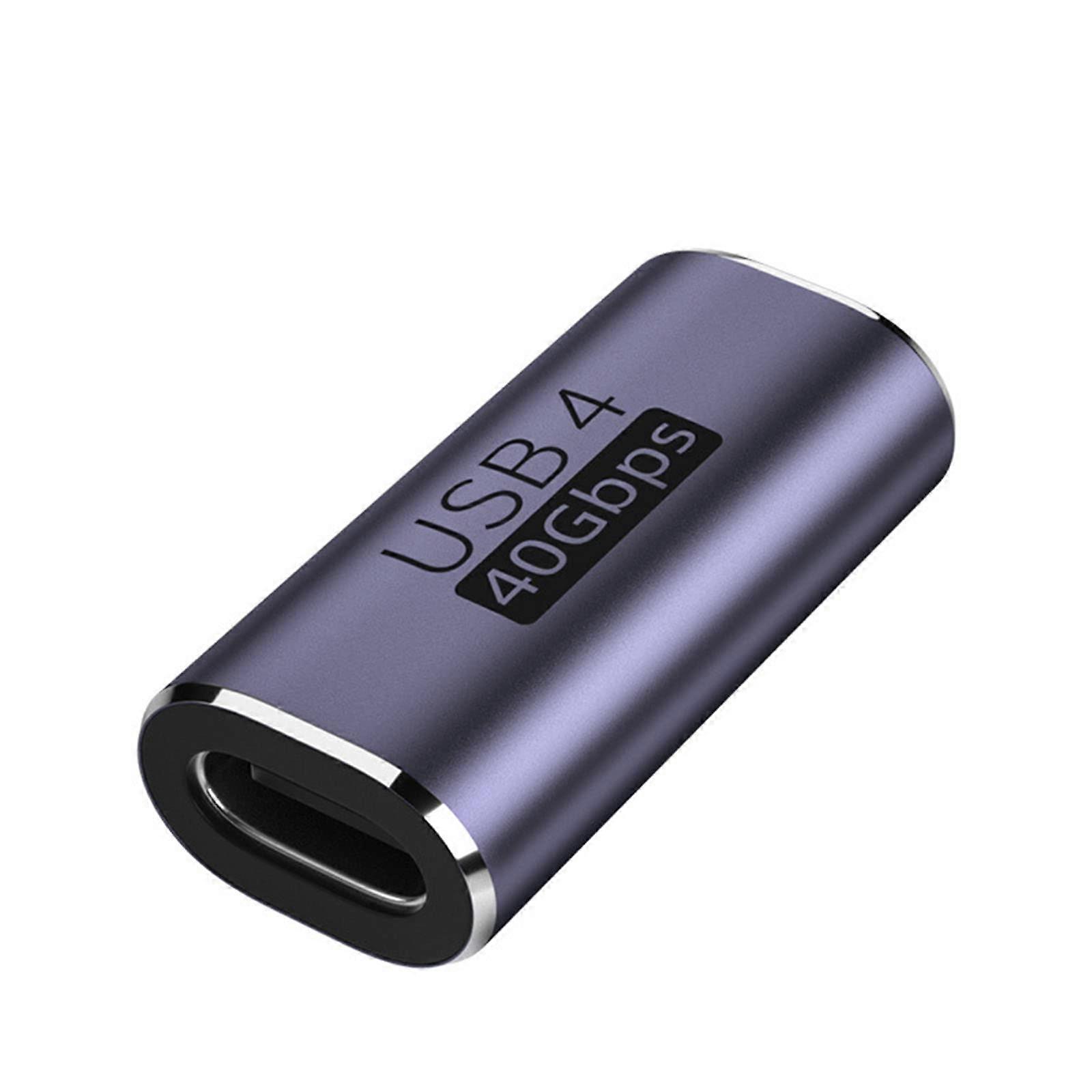 USB C UShape Straight Adapter Type C To Type C 40Gbps Data Converter For USBC Devices