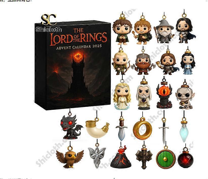 Eye of Sauron Lord of the Rings 2025 Advent Blind Box Christmas Tree Decoration Acrylic Pendant