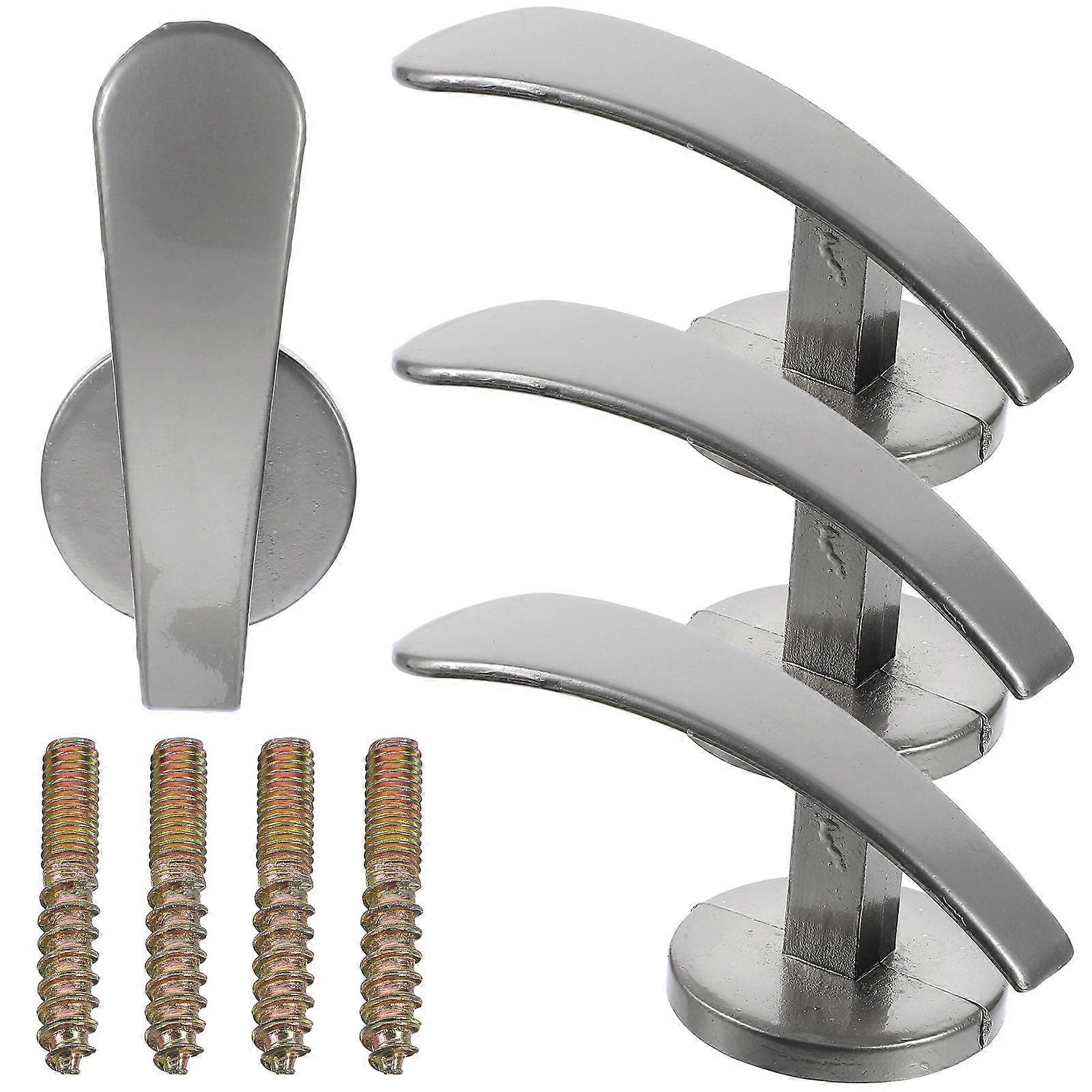 Curtain Tieback Metal Holdbacks for Hanging 8Pcs Silver Zinc Alloy Hooks
