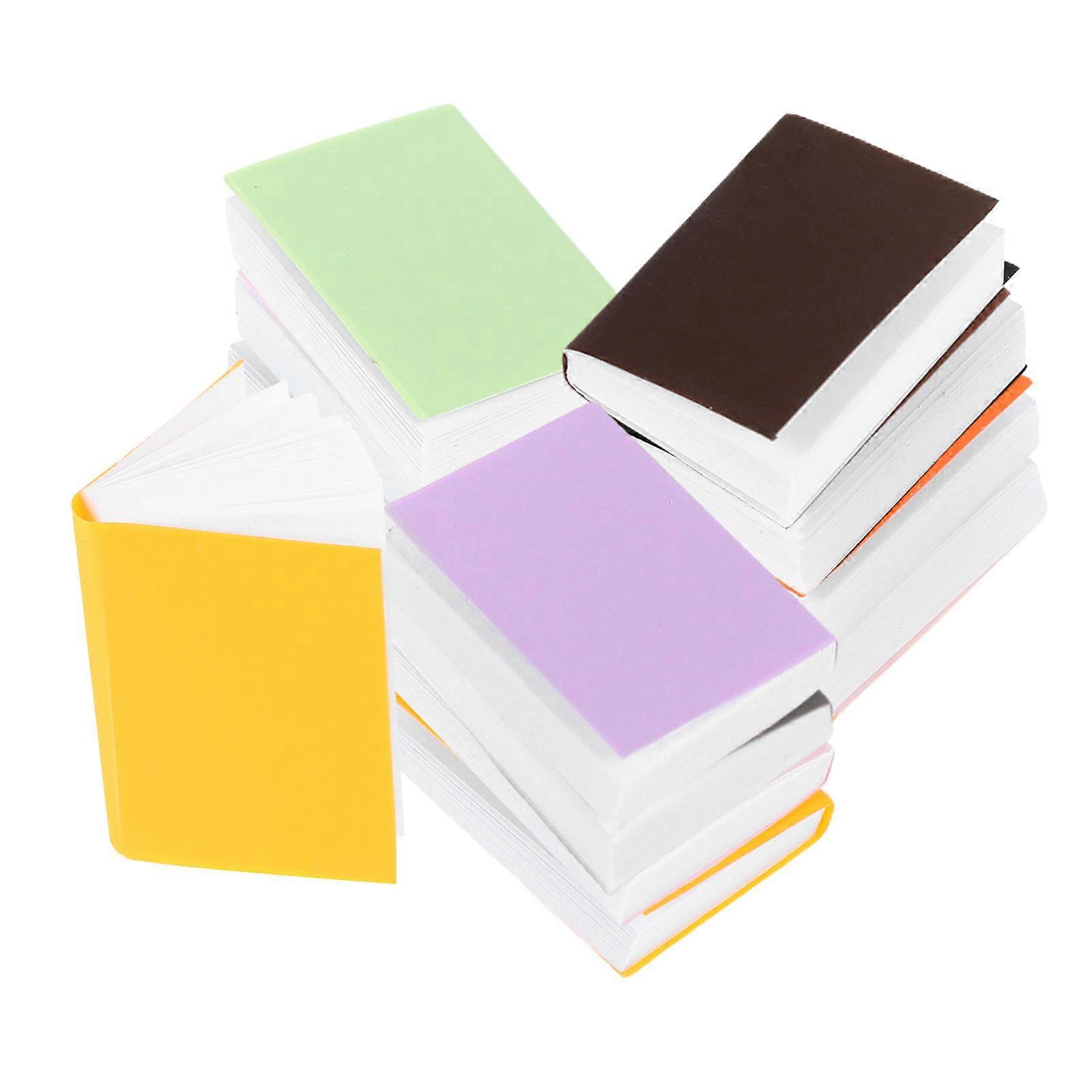 Miniature Blank Books for Dollhouse Decoration 48Pcs Colorful Paper Mini Books
