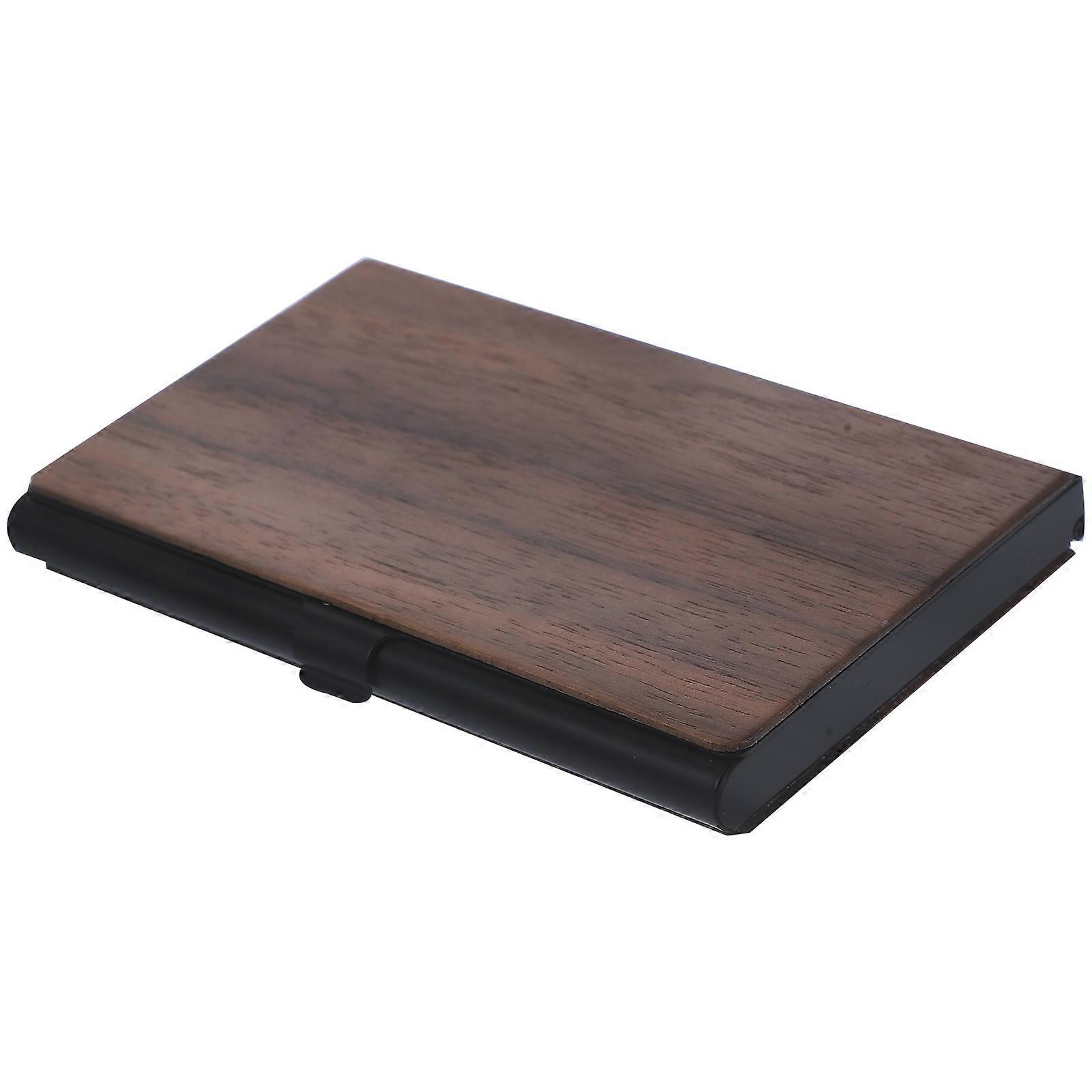 Business Card Holder Multi-Function Card Box 2Pcs for Office Desk