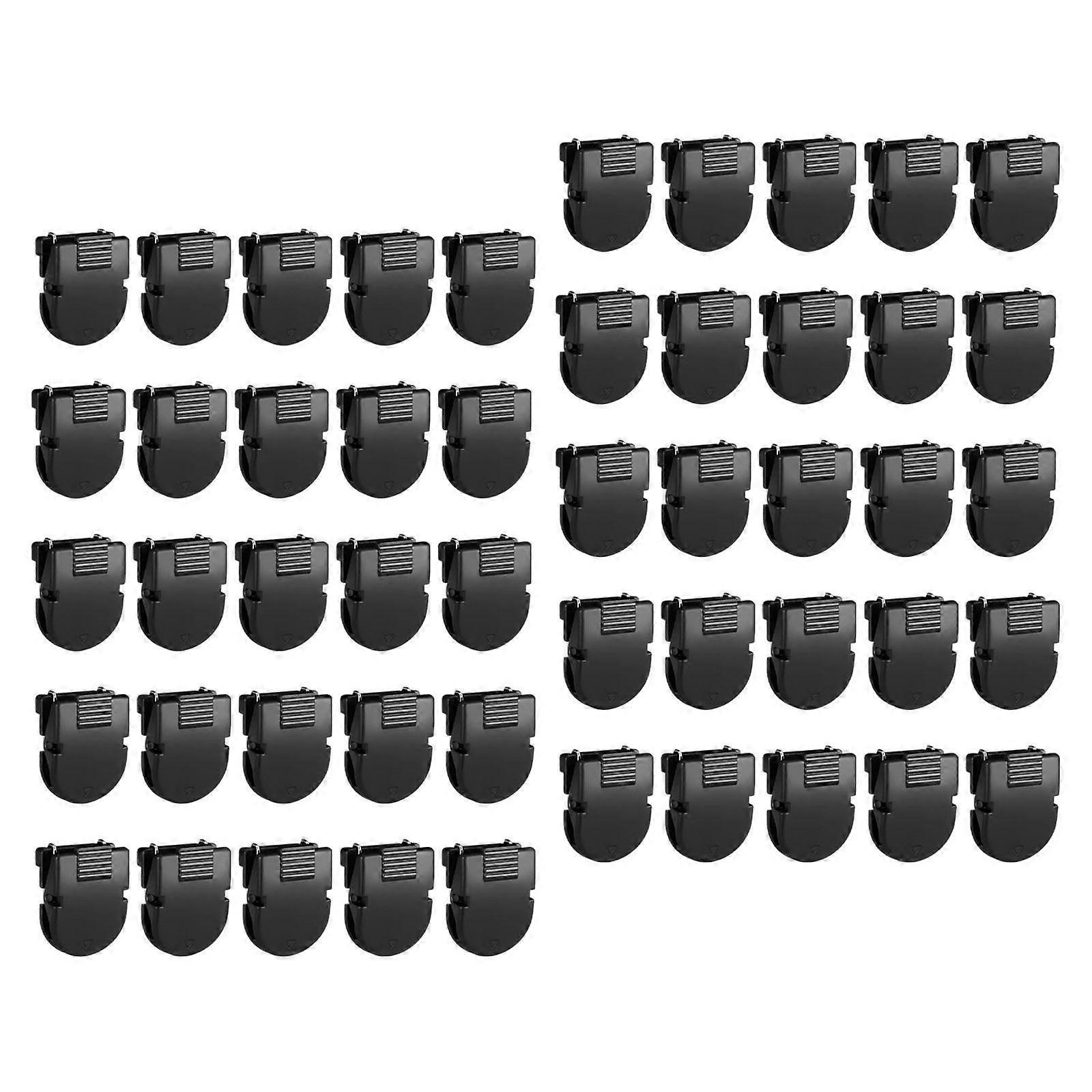Cubicle Clips Easy to Use Cubicle Wall Clip Black Home Use for Fabric Panels 50pcs