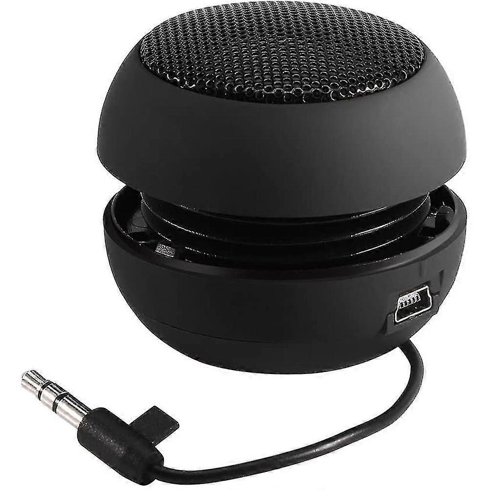 Mini Loud Speaker with 3.5mm Audio Cable Low Voltage Built-in Battery Retractable Speaker for
