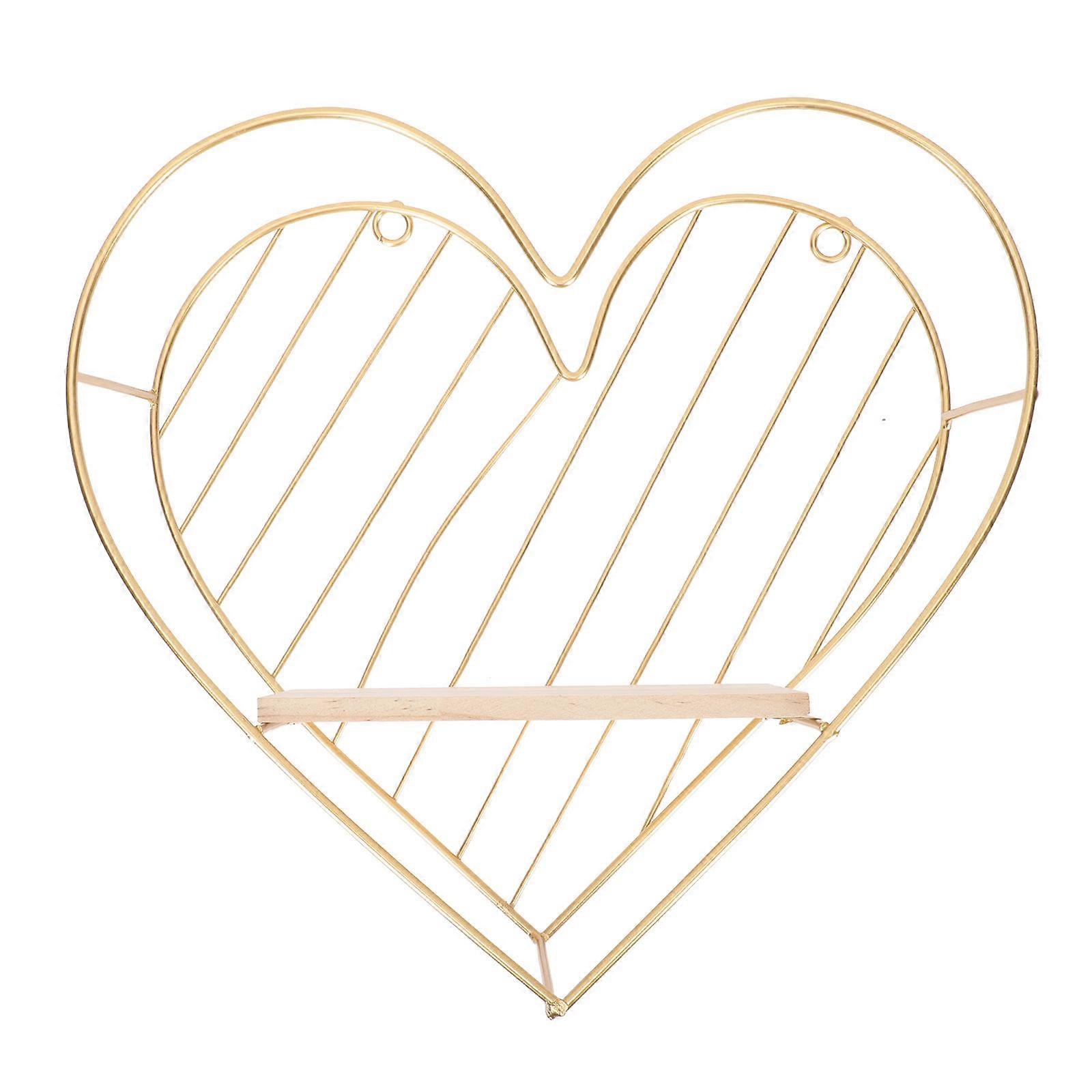 Heart Design Wall Holder Shelf for Home 2Pcs Mounted Shelf