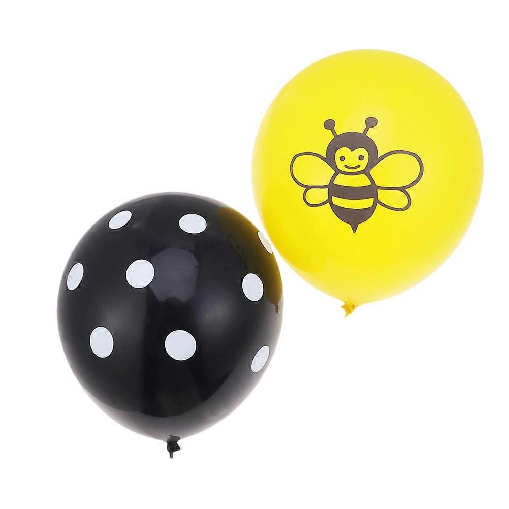 Dot Balloons Bee Pattern Latex Balloons for Birthday Party Decoration 40Pcs