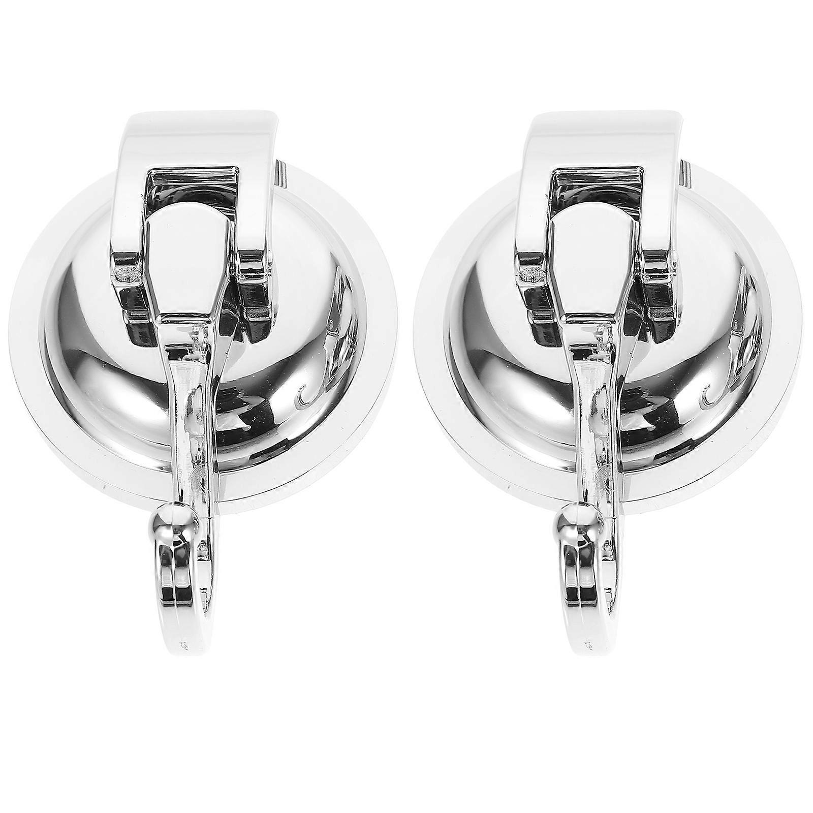 Suction Cup Hooks For Home Storage In Silver Color Designed For Wall Mounting Kitchen And Bathroom Use 10 Pcs
