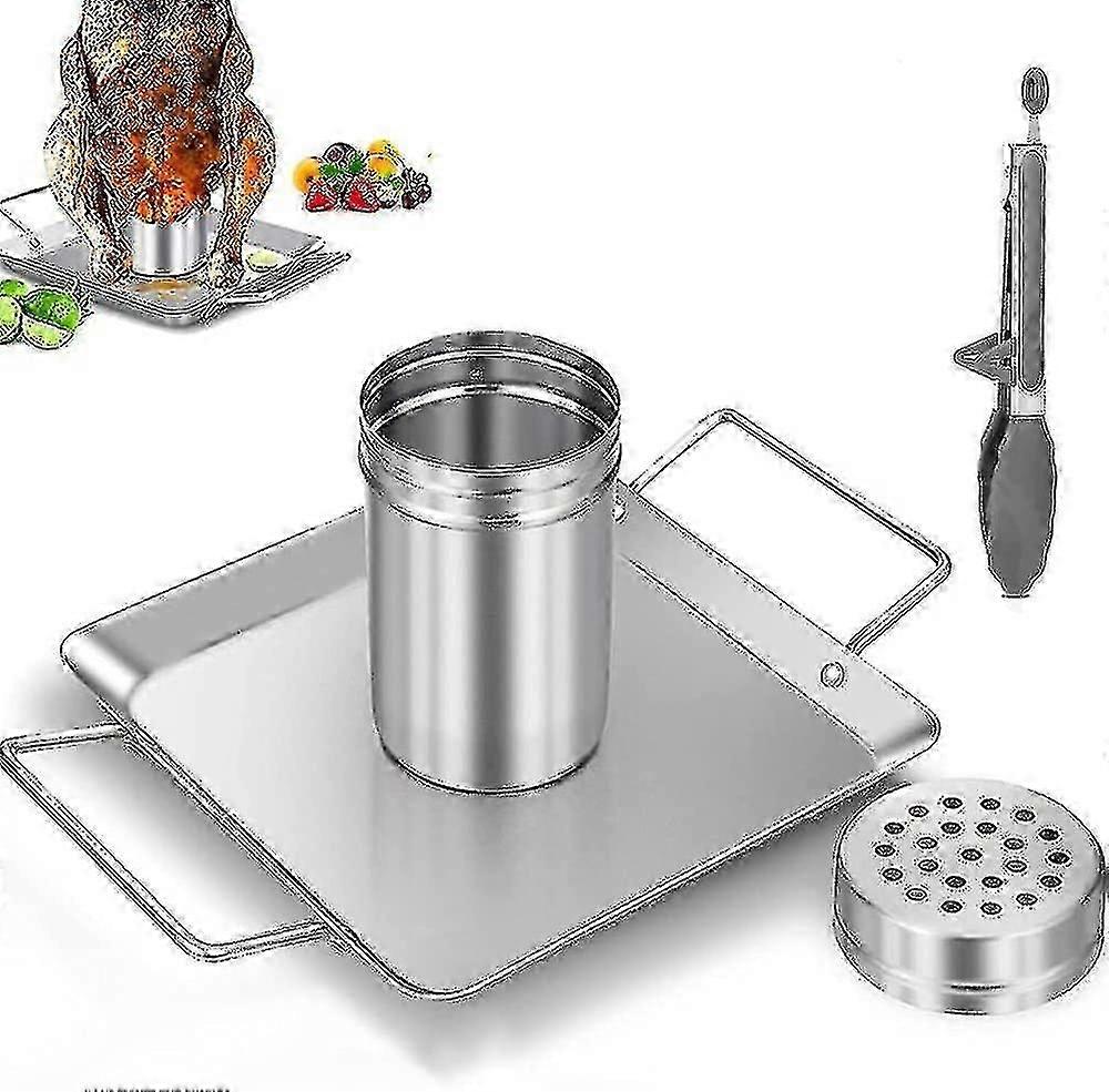 Ölburk grill kycklingställ, utomhus grill camping