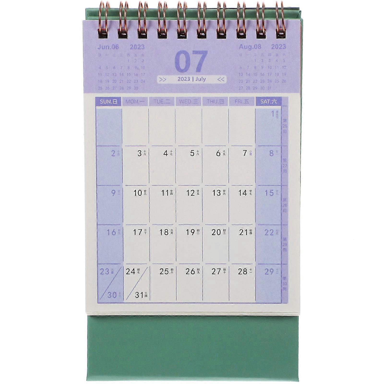 Desk Planner 2024 Desktop Month Calendar for Daily Use 3Pcs Set
