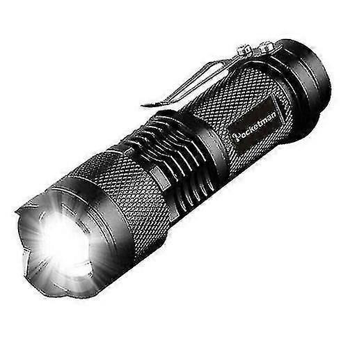 8000lm Q5 Led Flashlight Mini Zoomable Bright Torch Potable Light For Hiking