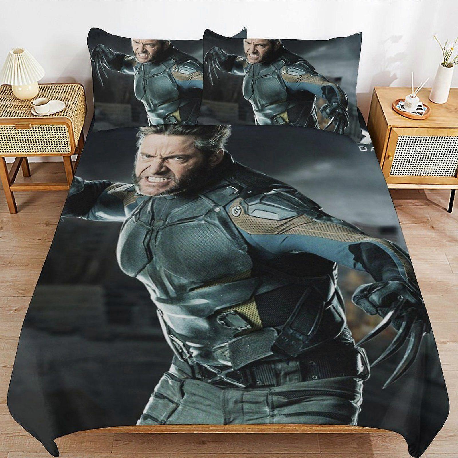 e299 X-Men Breathable Surface Smooth Construction Rest Focus Soft Zipper Duvet Cover Sets Fitment d299