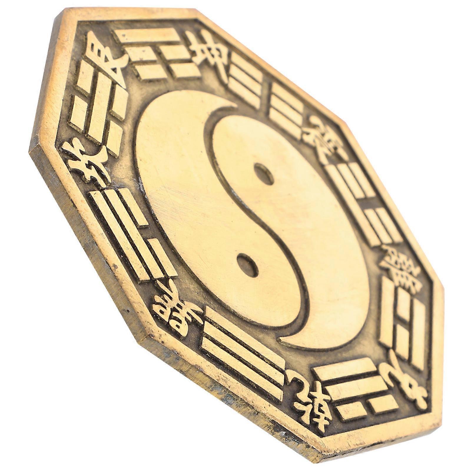 Decorative Copper Bagua Mirror Feng Shui Mirror 3Pcs for Lucky Charm