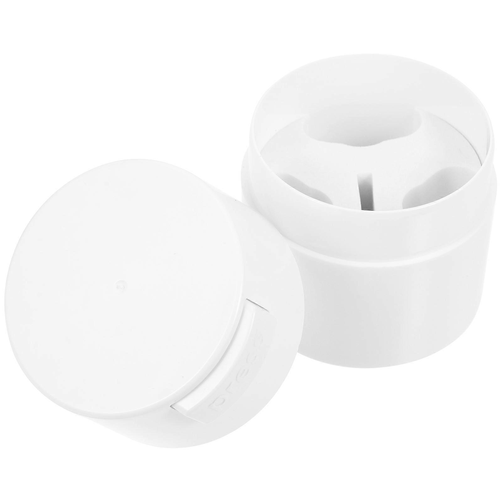 Eyelash Glue Storage Jar for Sealed Eyelashes Extension 4Pcs White Container